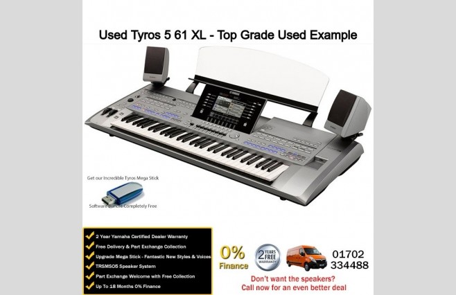 Used Yamaha Tyros 5 61 XL Top Grade Used Example - Image 1